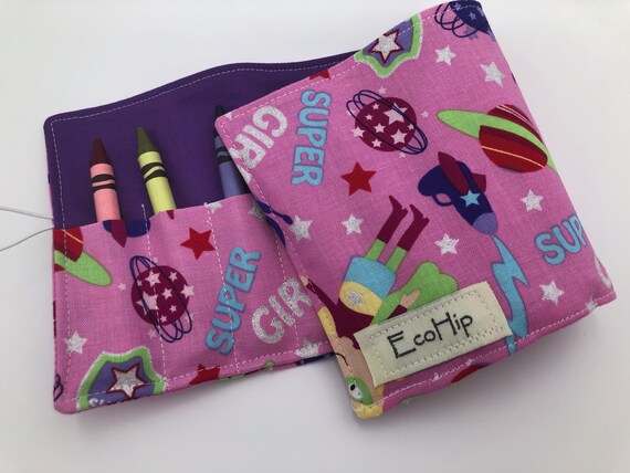 Mermaid Crayon Roll Crayon Caddy Gift for Girls Mermaid 