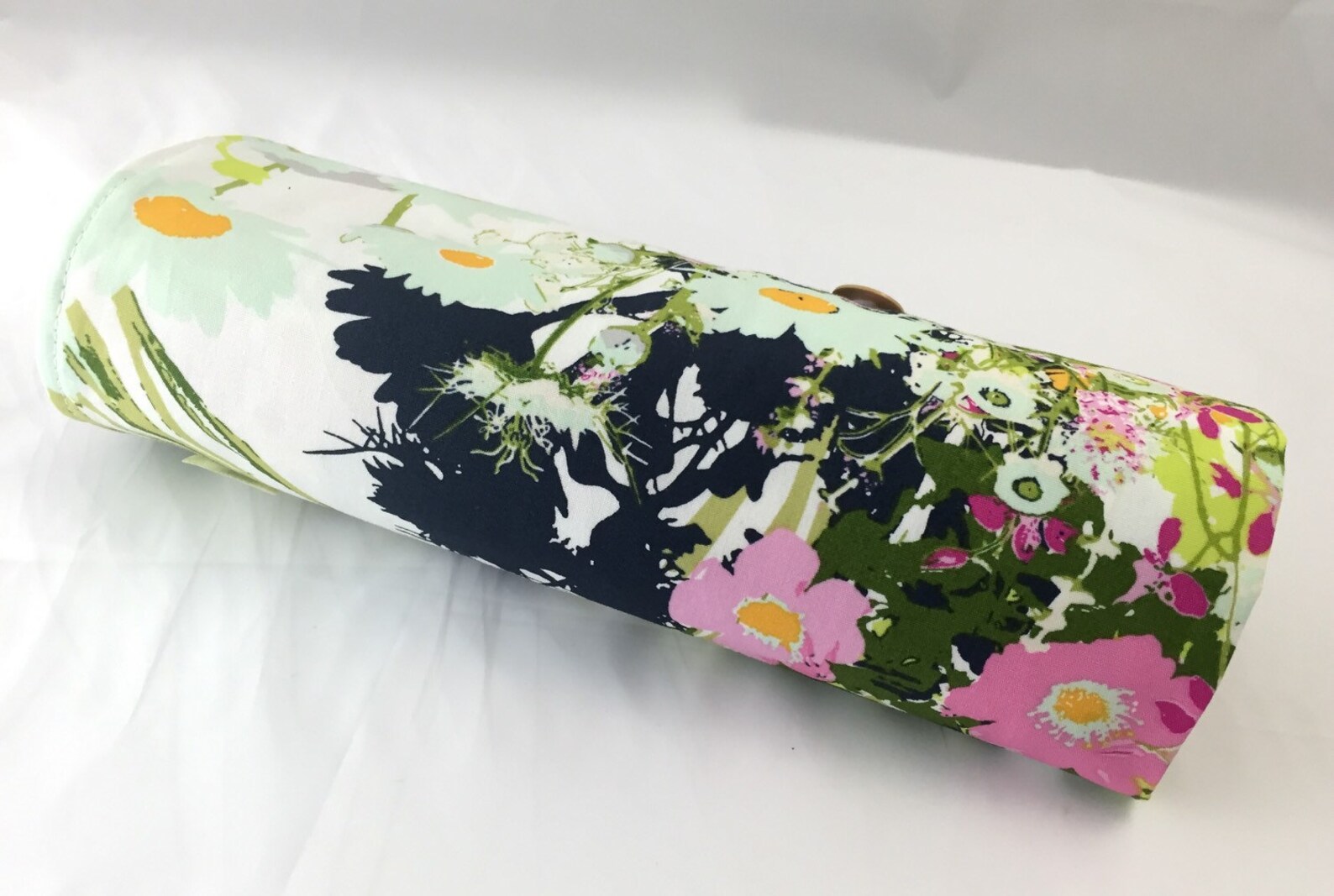 Green Makeup Brush Roll Makeup Brush Organizer Makeup Brush Etsy