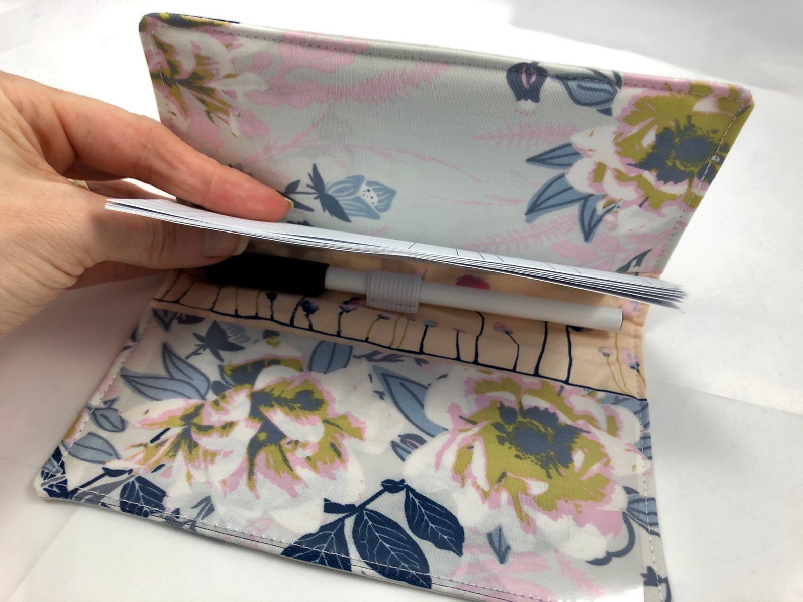 Blue Duplicate Checkbook Cover Duplicate Check Book Register Etsy