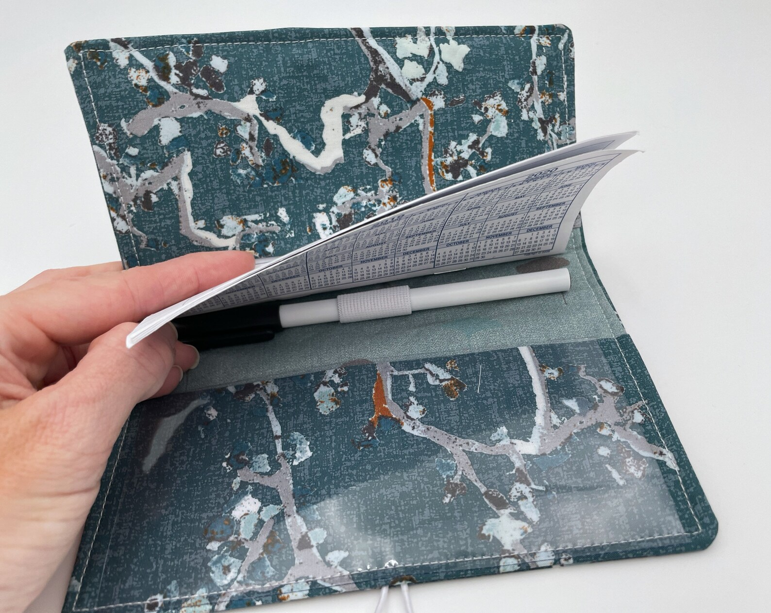 Duplicate Checkbook Cover Pen Holder Fabric Checkbook Etsy