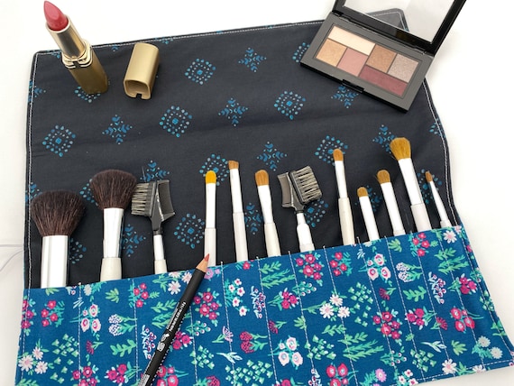 Makeup Brush Roll, Makeup Brush Holder, Travel Makeup Brush Case
