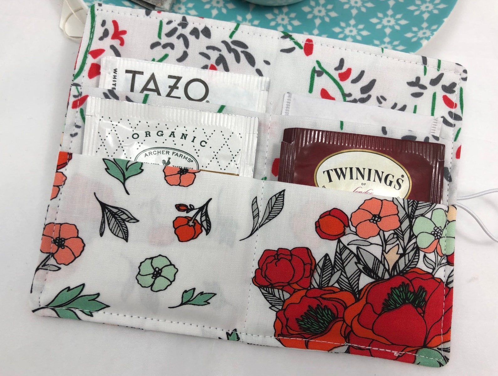 Tea Wallet Tea Bag Holder Tea Bag Wallet Teabag Wallet Etsy