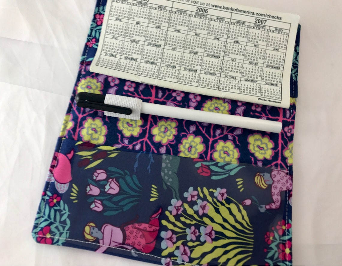 Blue Duplicate Checkbook Cover Register Duplicate Checkbook Etsy