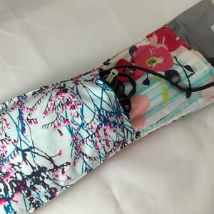Blue Curling Iron Holder, Curling Iron Case, Flat Iron Holder, Flat Iron Case, Curling Iron Bag, Flat Iron Sleeve - Paparounes in Pastel