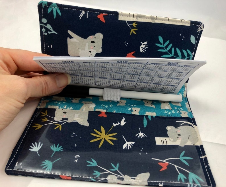 Blue Duplicate Checkbook Cover Register Duplicate Checkbook Etsy