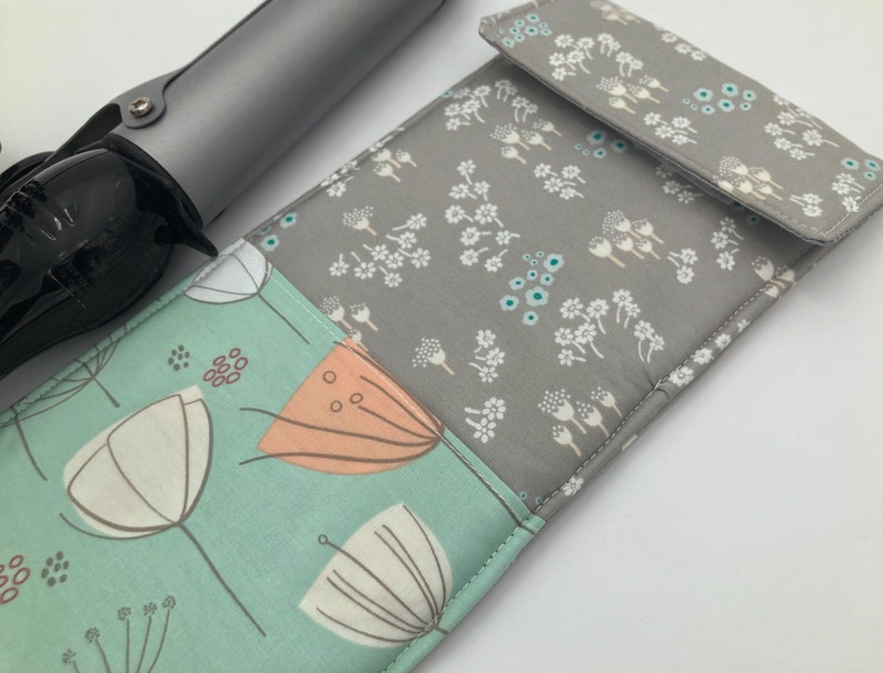 Grey Curling Iron Holder Curling Iron Case Travel Flat Iron Etsy