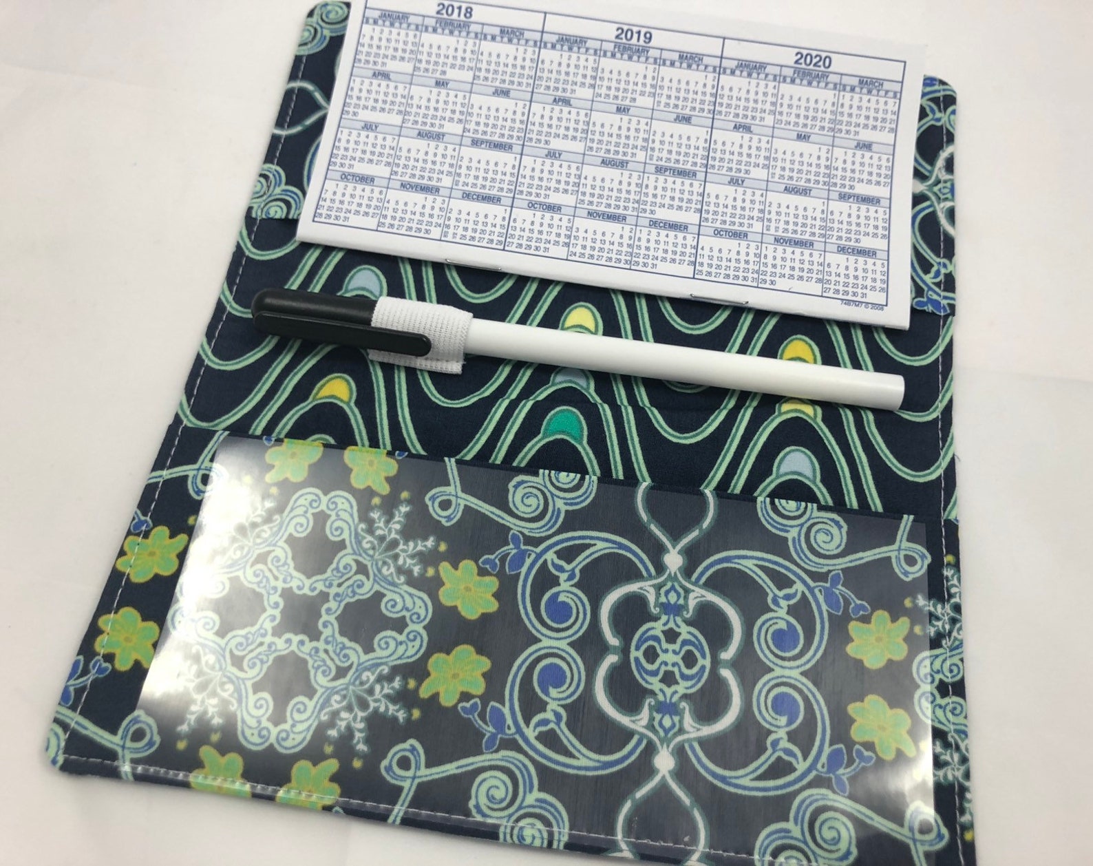 Duplicate Checkbook Cover Pen Holder Duplicate Checkbook Etsy