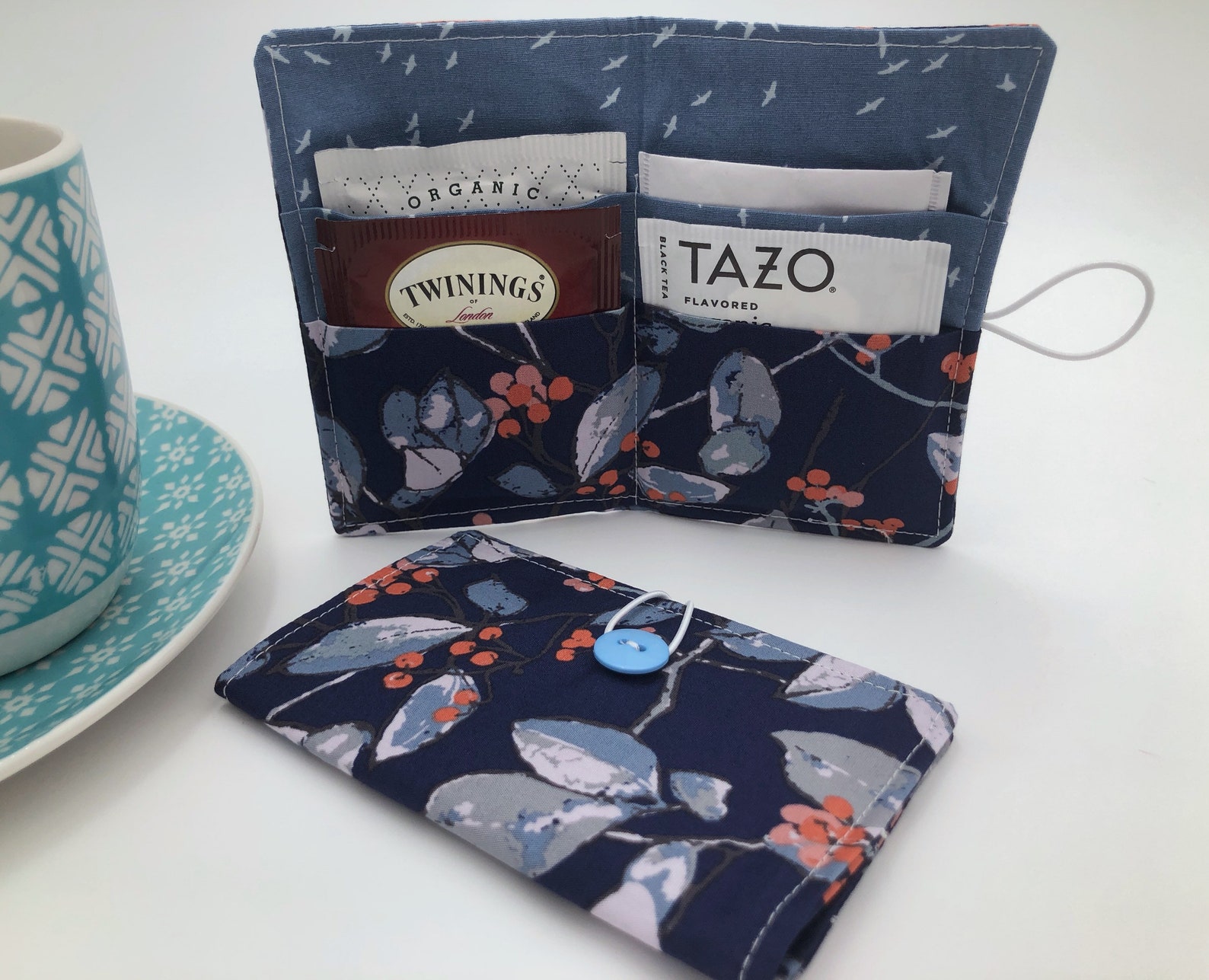 Tea Wallet Tea Bag Holder Tea Bag Wallet Teabag Wallet Etsy