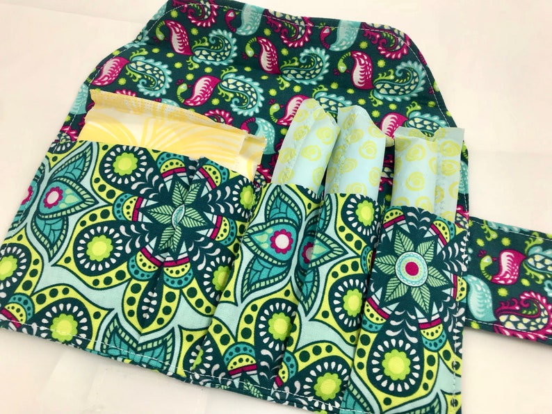 Privacy Pouch Green Tampon Case Sanitary Pad Case Pad Etsy