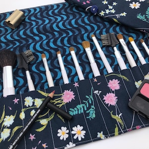 Mothers Day Gift Makeup Brush Holder Makeup Brush Roll Leather Makeup  Storage Travel Makeup Bag Makeup Brush Roll Makeup Brush Bag 