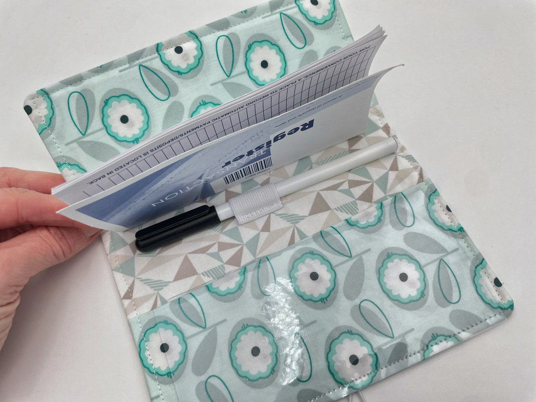 Duplicate Checkbook Cover Pen Holder Duplicate Checkbook Etsy