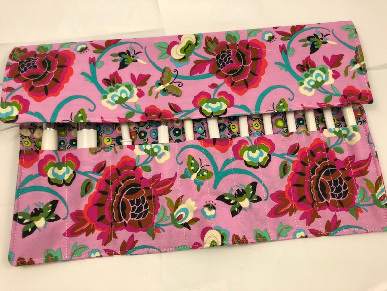 Travel Makeup Brush Case Makeup Brush Roll Make Up Brush Holder Makeup Brush Bag Makeup Brush Organizer Field Folly Berry Pink