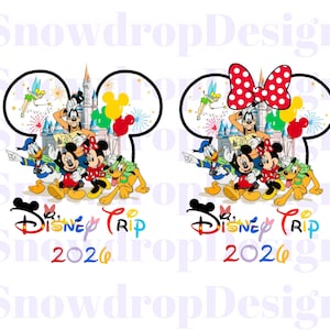 Viaje a Disney 2026 (Png), Vacaciones Disney (Png), Castillo (Png), Ratón y amigo (Png), Reino mágico (Png), El mejor día de tu vida (Png)