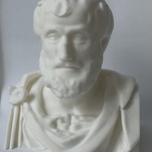 3D-gedruckte Aristoteles Skulptur – Klassische griechische Büste – 10 cm PLA Büste