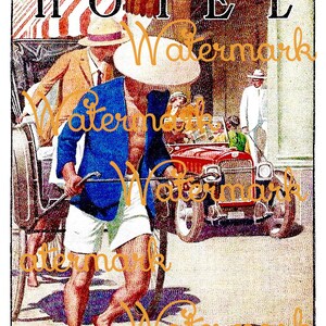 Vintage Peninsula Hotel, Hong Kong, China. Luggage Label, Instant Digital Download