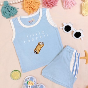 Little Cannoli Baby Clothes, Italian Baby Bodysuit, Funny Foodie Baby Outfit, Cute Newborn Outfit For Son, Coming Home Outfit For Daughter
