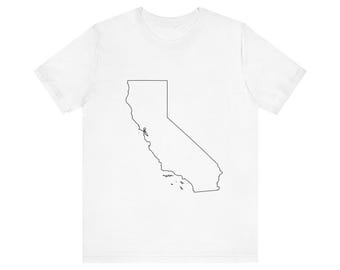Stan Kalifornia - Bella Canvas 3001 Unisex Jersey Krótki Rękaw Koszulka