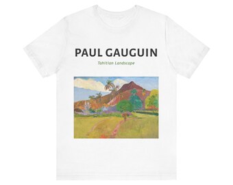 Tahitian Landscape - Bella Canvas 3001 Unisex Jersey Koszulka z krótkim rękawem