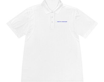 Positive Response Men's Polo Shirt - Perfect for Casual Wear, Sports, Gifts, Golfing, Fitness, Everyday Comfort