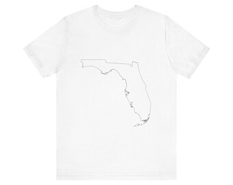 Stan Floryda - Bella Canvas 3001 Unisex Koszulka z krótkim rękawem