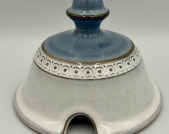 Denby Castile Blue LID ONLY For Sugar Bowl Stoneware England Vintage