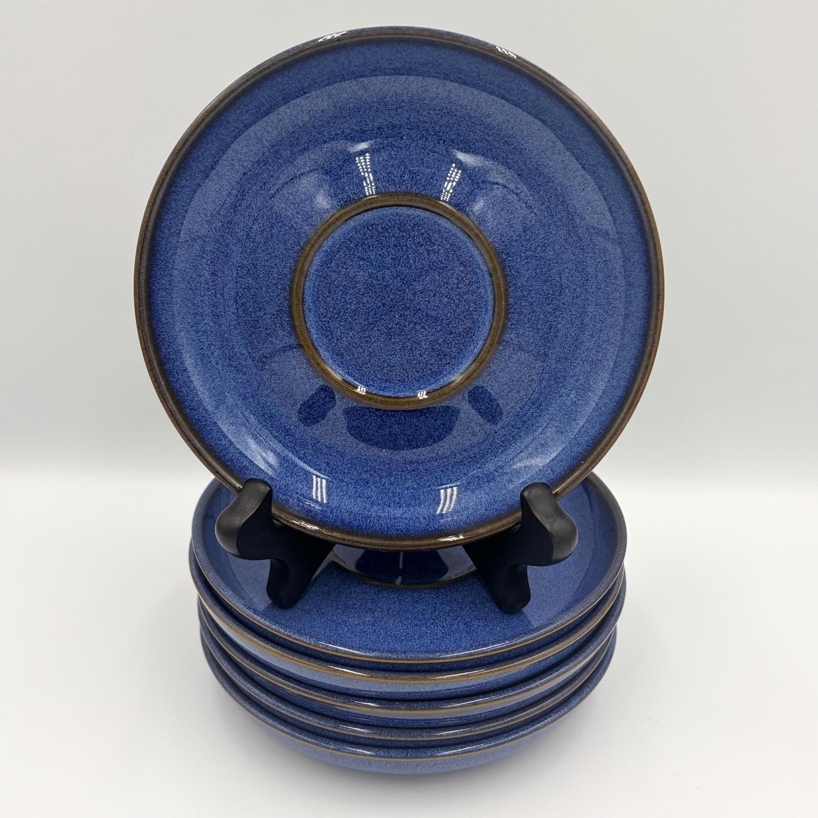 キッチン・食器 Denby-Langley ハーレクイン レッド ブルー パスタ