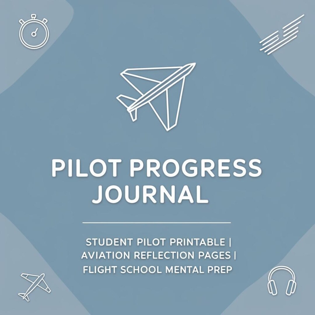 Pilot Progress Journal PDF | Student Pilot Printable | Aviation ...