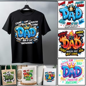 10 Papa Shirt Design, glückliches Vatertagsgeschenk, bester Papa aller Zeiten Png, Sublimationsdesign, personalisierte Geschenke für Papa, Papa Zitat PNG, digitale Kunst