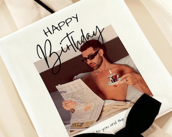 Custom Photo Napkins with Text - Personalized Cocktail Napkins for Birthday Party Decor - Happy Birthday Napkins For All Ages