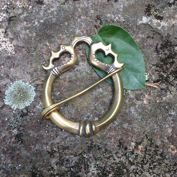 Outlander Inspired , Viking Shawl Pin , Celtic Clasp , Penannular Brooch