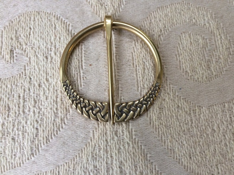 Penannular Brooch Shawl Pin Viking Knotwork Clasp afbeelding 4