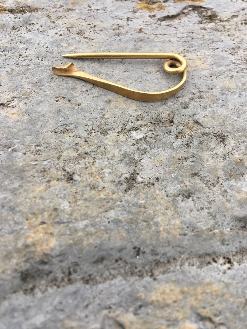 Hand Forged Brass Fibula image 4