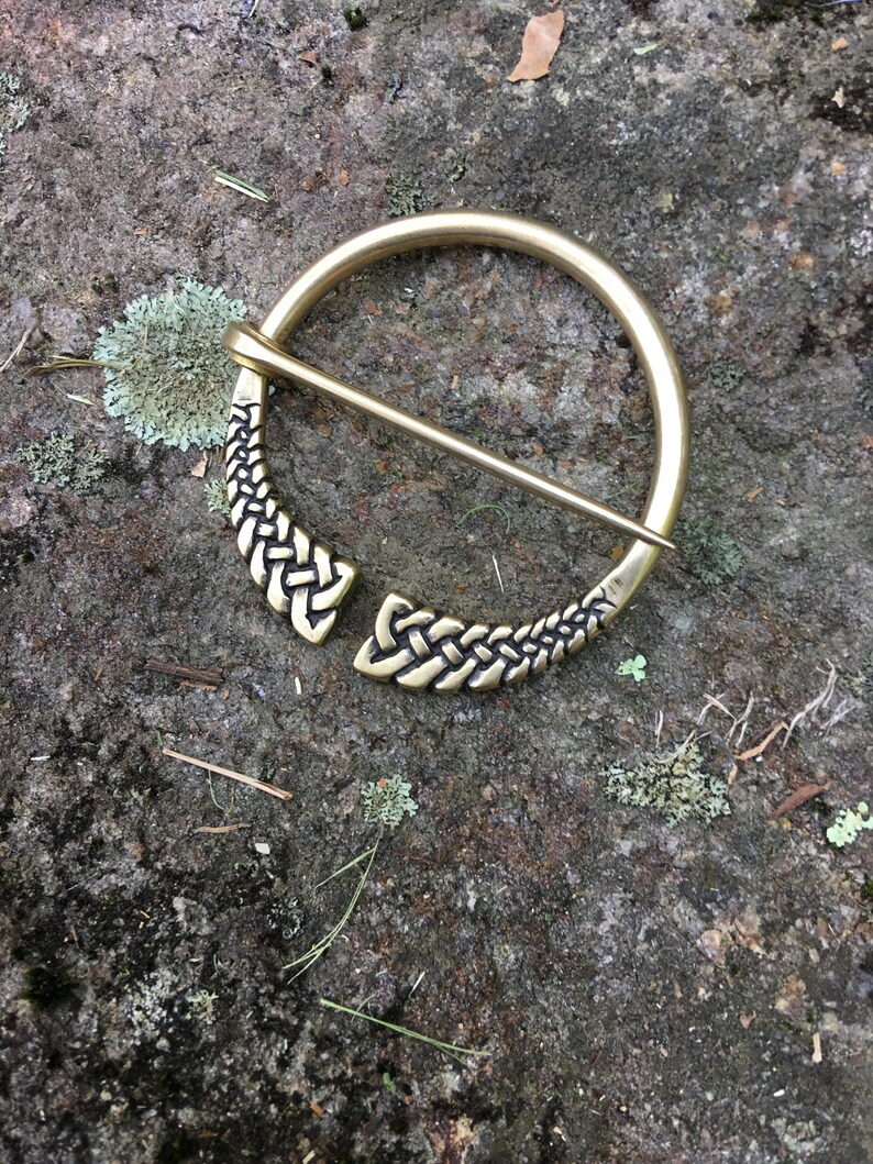 Penannular Brooch Shawl Pin Viking Knotwork Clasp afbeelding 2