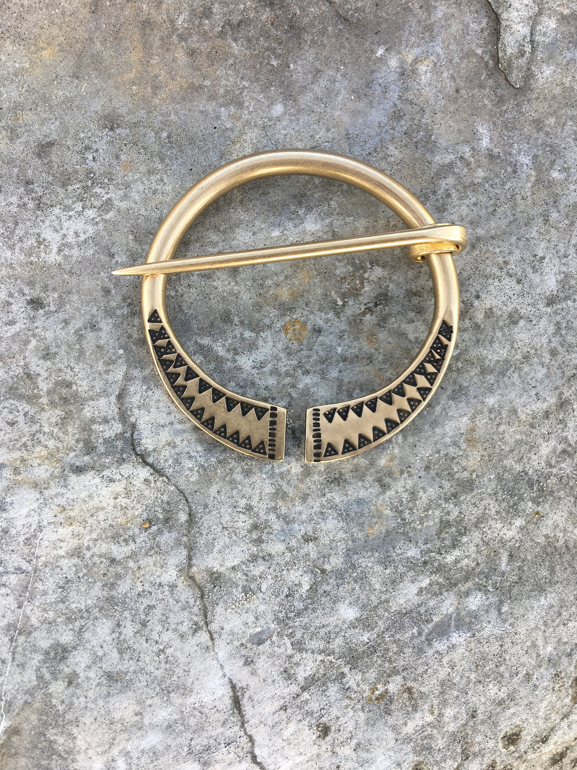 Viking Shawl Pin Celtic Penannular Brooch