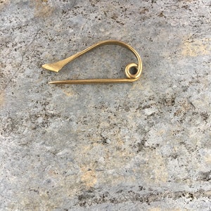 Hand Forged Brass Fibula image 1