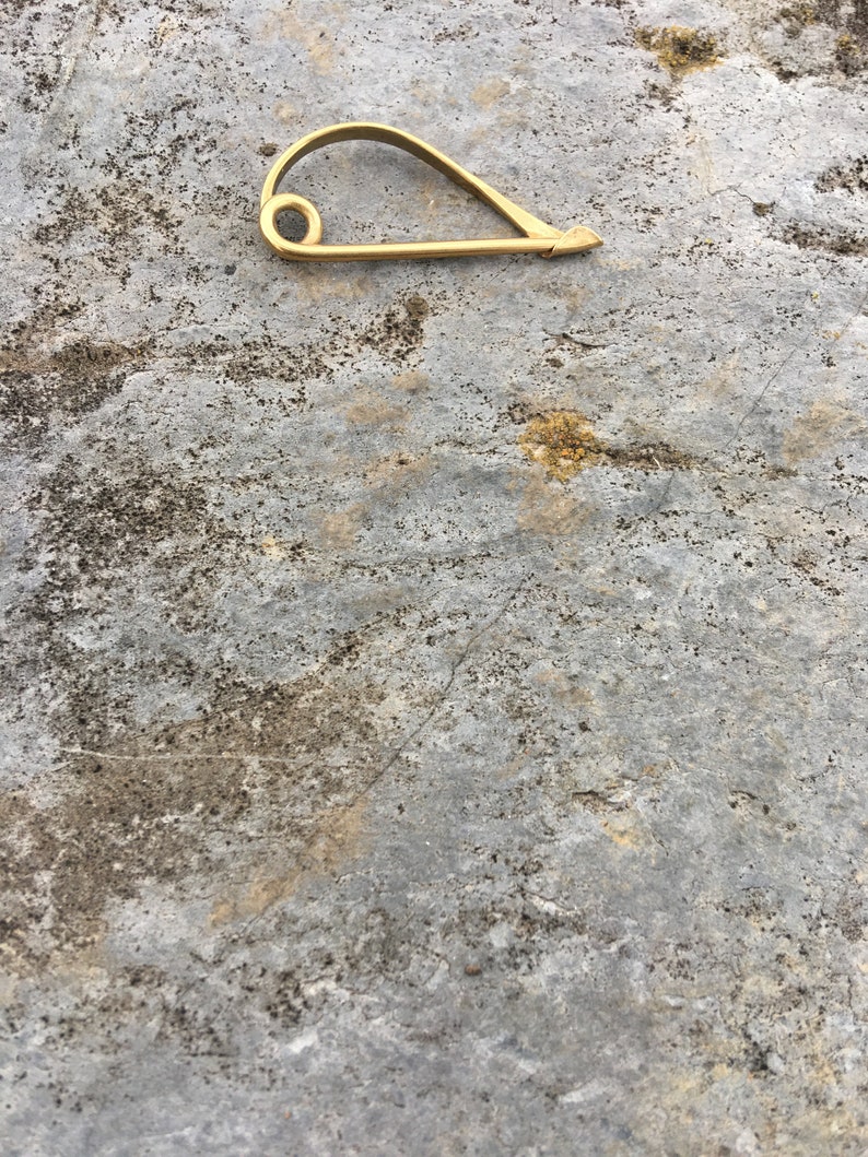 Hand Forged Brass Fibula image 3