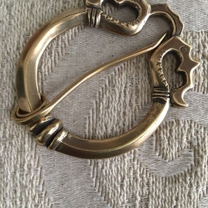 Outlander Inspired , Viking Shawl Pin , Celtic Clasp , Penannular Brooch immagine 5