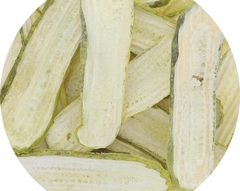 Rodajas de pepinillos en vinagre liofilizados