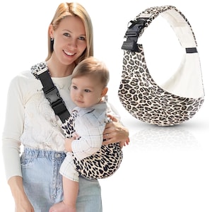 Kindèlis – Portabebés – Cómodo portabebés para vientre y espalda – Transpirable y seguro – De 3,5 a 15 kg