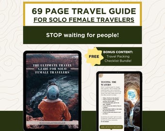 Solo Frau Reiseführer eBook: Sicherheit, Planung, Packlisten (Digitaler Download)