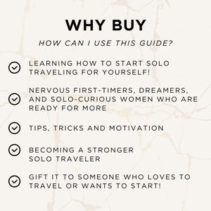 Solo Female Travel Guide eBook: Safety, Planning, Packing Lists (Digital Download)