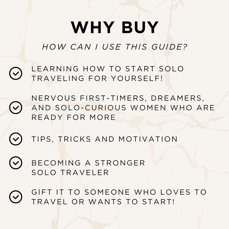 Solo Female Travel Guide eBook: Safety, Planning, Packing Lists (Digital Download)