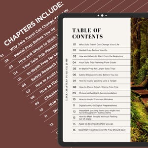Solo Female Travel Guide eBook: Safety, Planning, Packing Lists (Digital Download)