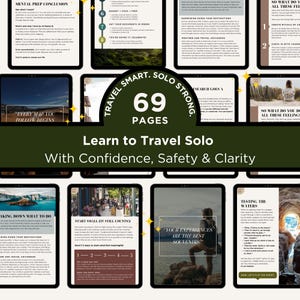 Solo Female Travel Guide eBook: Safety, Planning, Packing Lists (Digital Download)