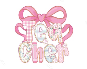 Roze hart strik leraar patch png, leraar roze coquette bloemen leraar png, schattig preppy terug naar school png, waardering leraar png