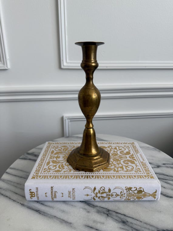 ヴィンテージ真鍮キャンドルホルダー 8インチ - Etsy 日本