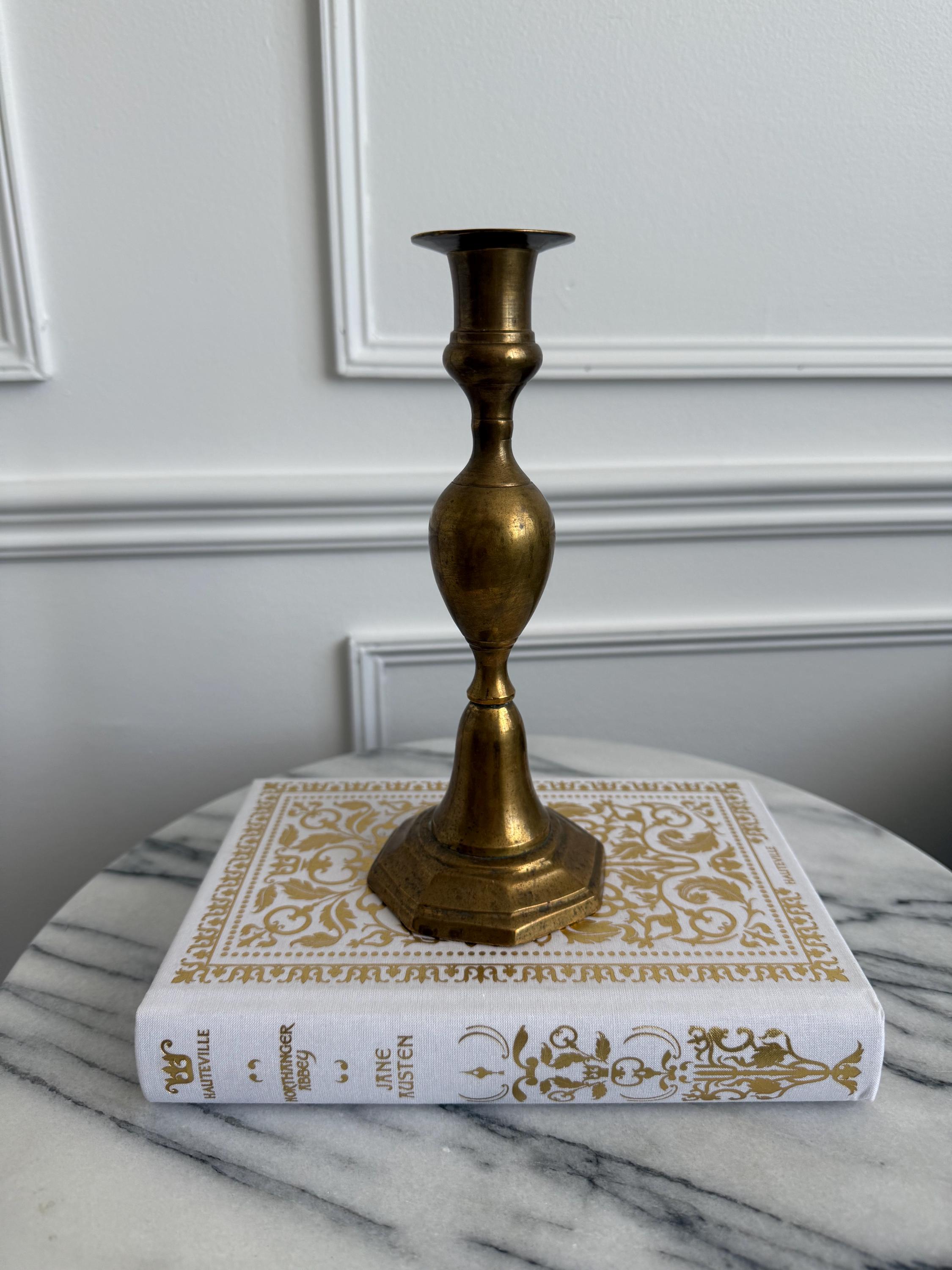 ✵US❃Vintage★真鍮製キャンドルホルダー ヴィンテージ真鍮キャンドルホルダー 8インチ - Etsy 日本