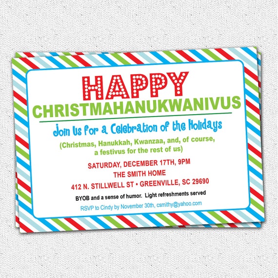 Funny Christmas Invitations Samples 6