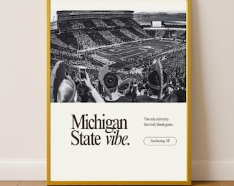 Michigan State University Vibes Print