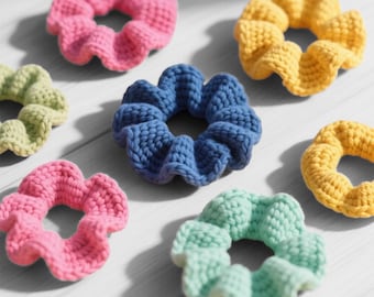 Crochet Hair Scrunchies